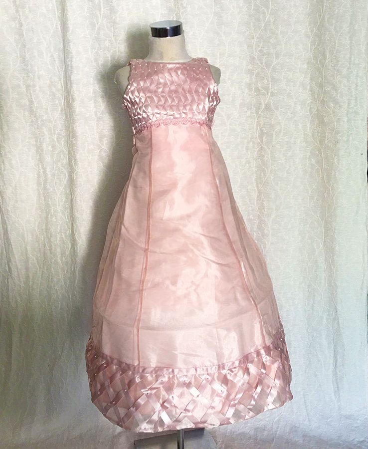 KO 035 19800.- Ft : rózsaszín hosszú koszorúslány ruha